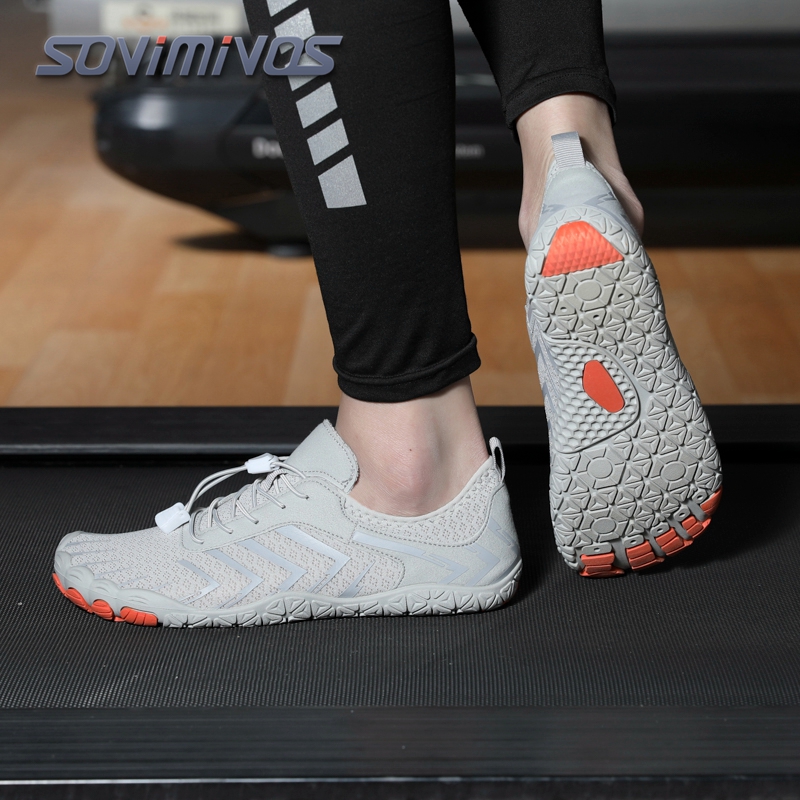 Wide Toe Box Running Sneakers - Chaussures de trail running minimalistes pour
