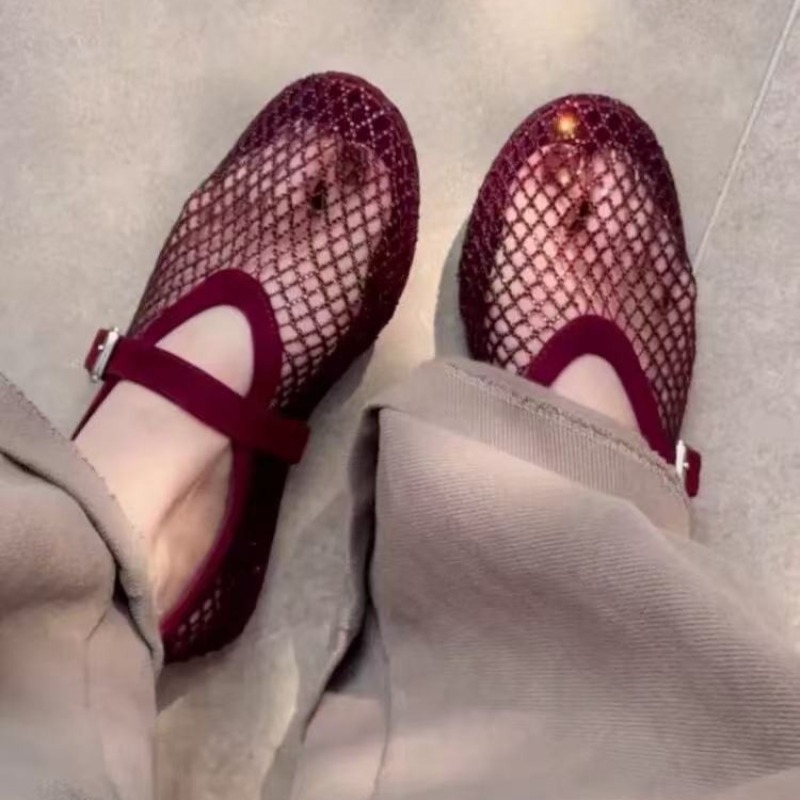 Sandals - Sandales Baotou ajourées en strass pour