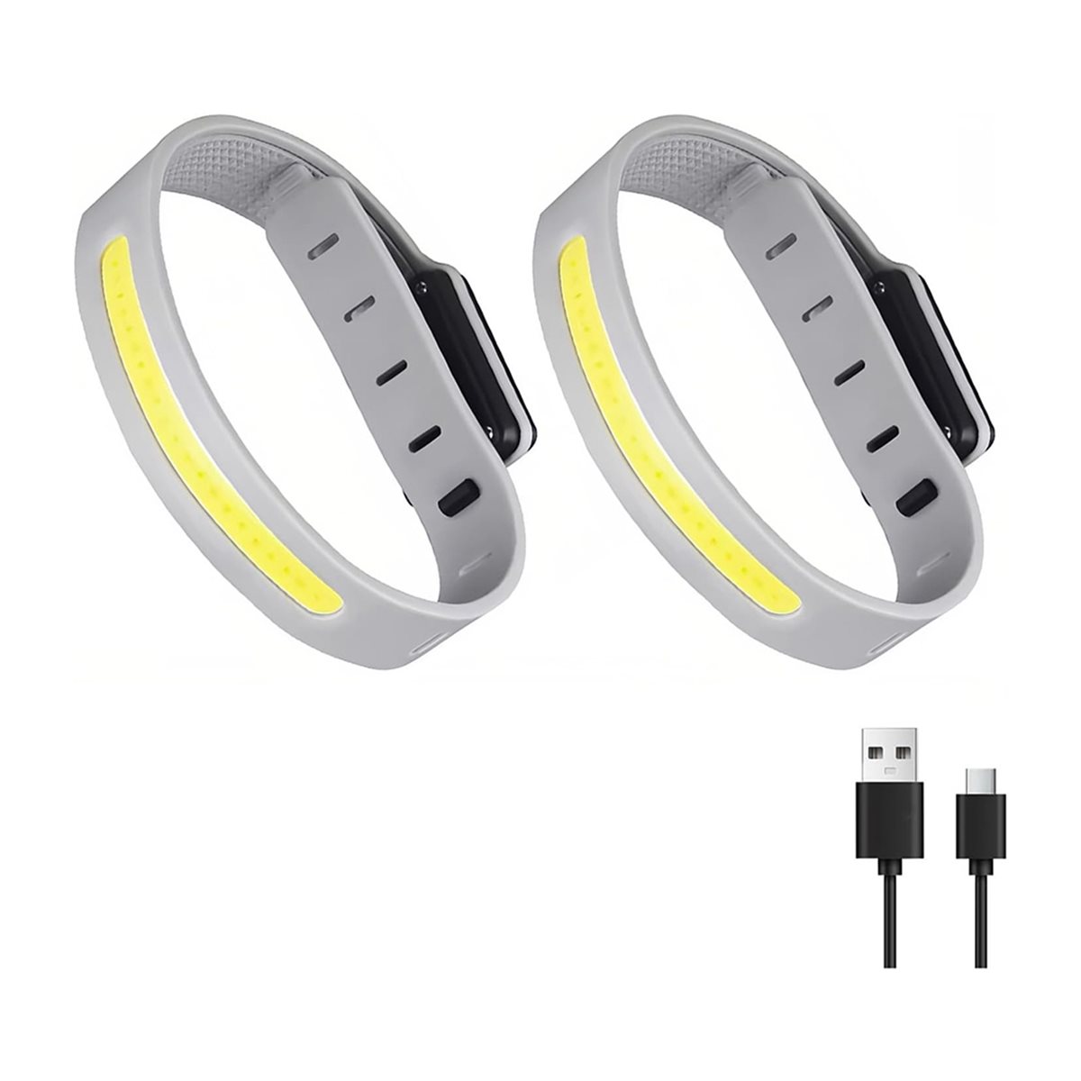 AD45 2 pièces Bracelet lumineu - Reflective Night Running Shoes avis et prix