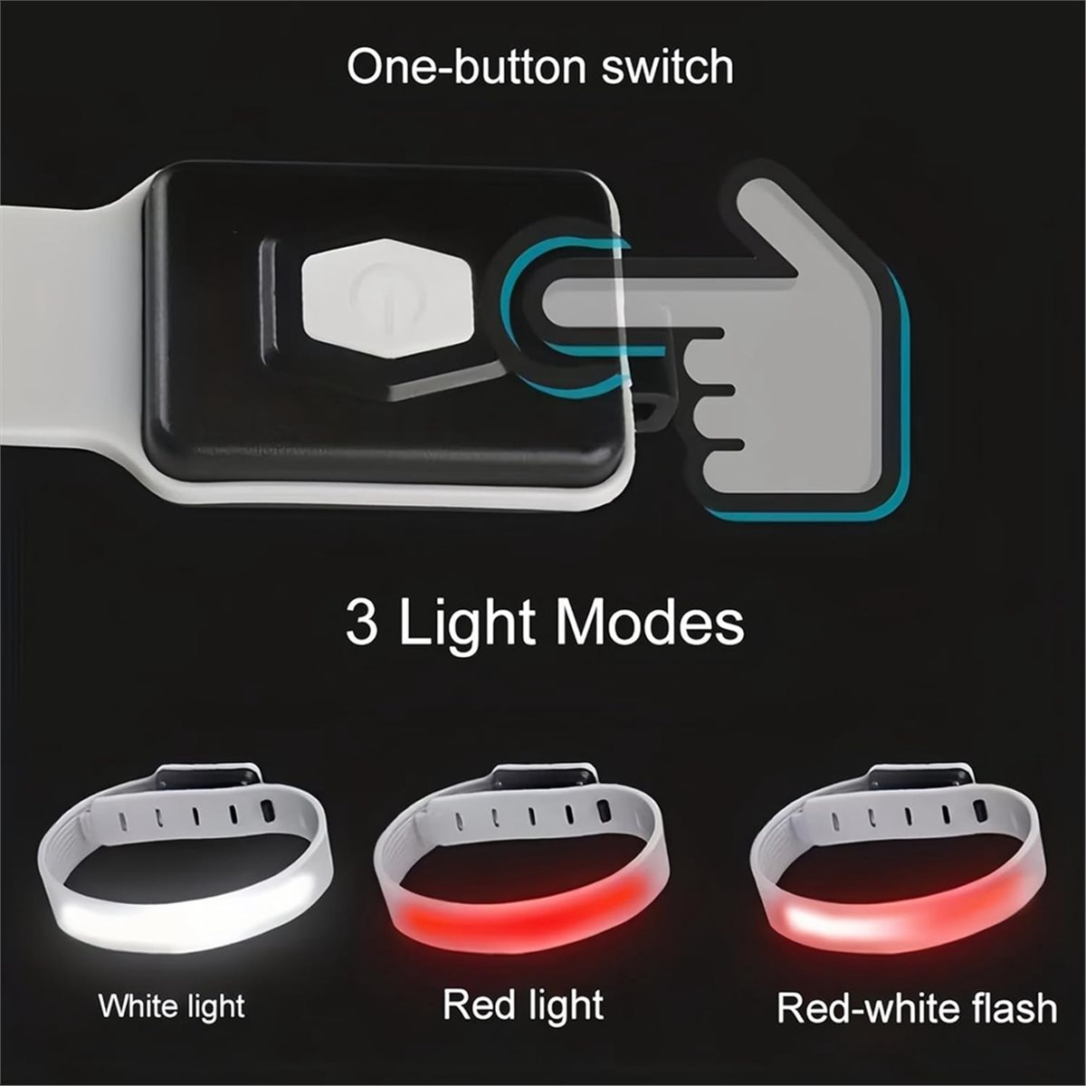 AD45 2 pièces Bracelet lumineu - Reflective Night Running Shoes avis et prix