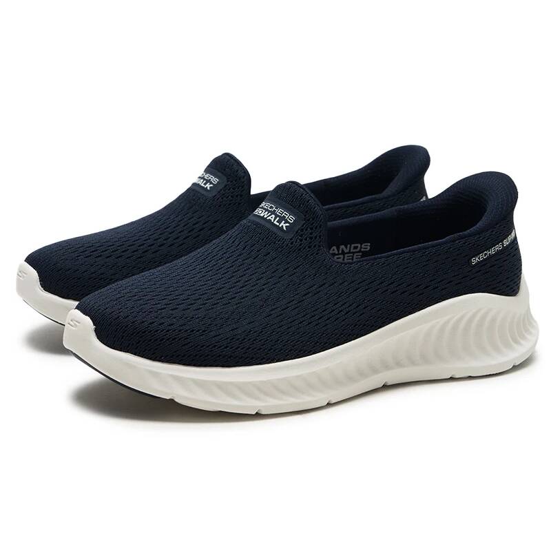 Skechers 125644-NVW Baskets à  - Knit Fabric Lace Up Sneakers avis et prix